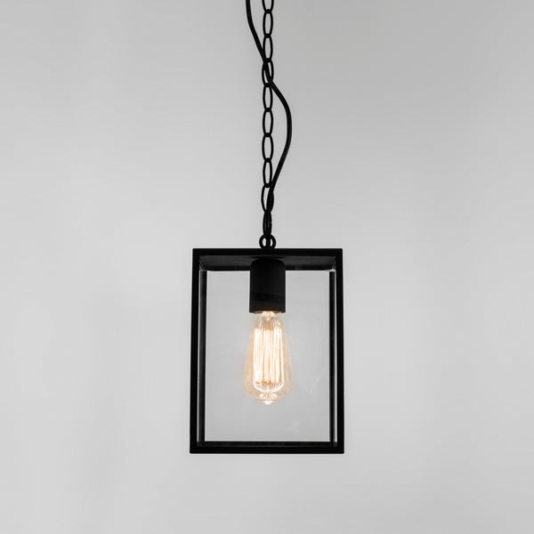 Homefield 240 Exterior Pendant Light in Textured Black