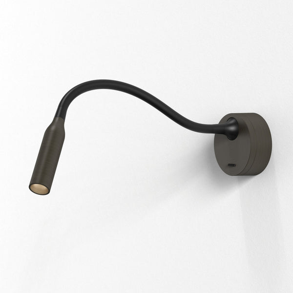 Lucca Surface Switched LED Reading Light in Bronze