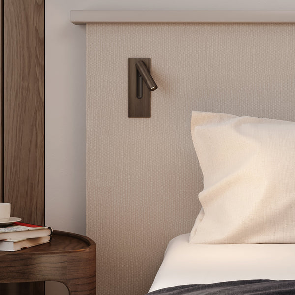 Fuse 3 Micro Switched LED Reading Light in Bronze