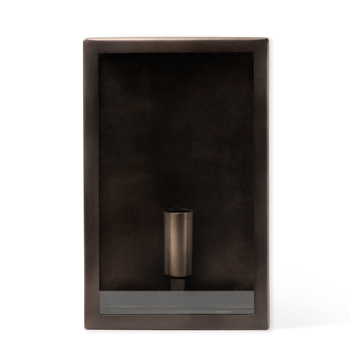 Sandford Outdoor Single Box Lantern In Antique Bronze