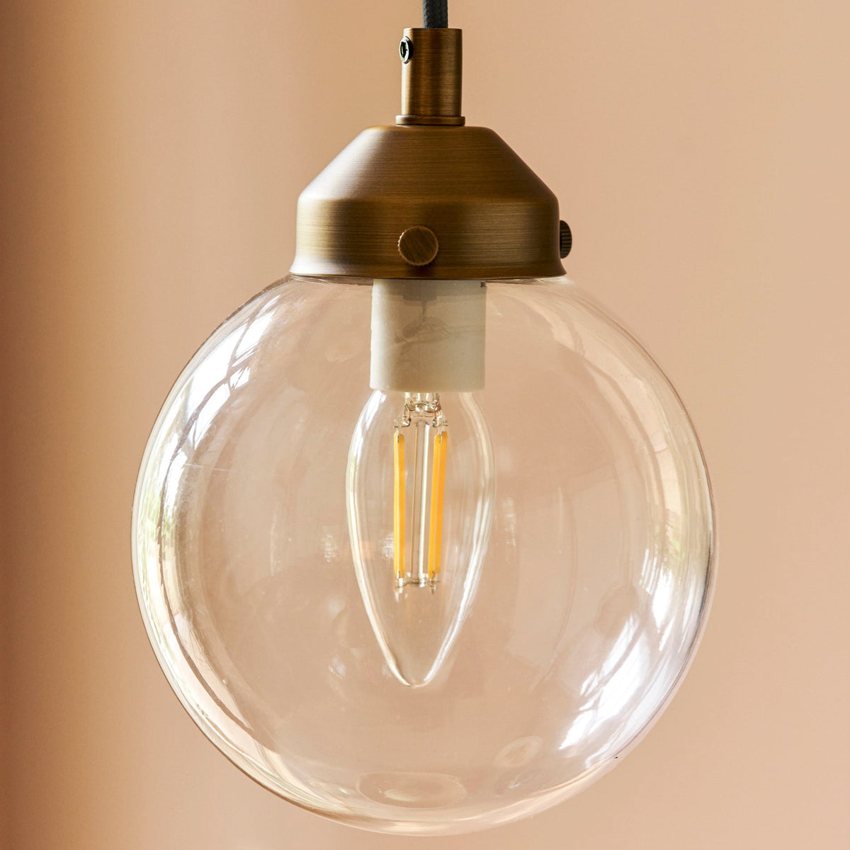 Everleigh Cluster Pendant Light in Antique Brass