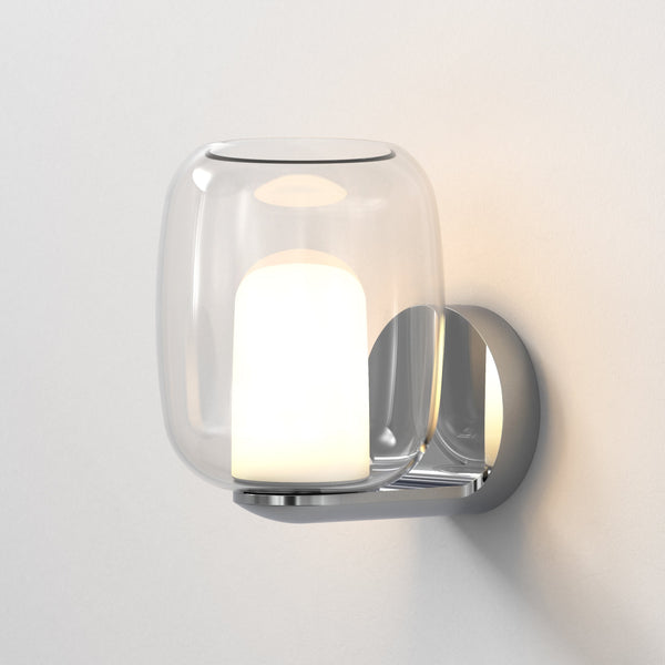 Aquina IP44 Bathroom Wall Light in Polished Chrome