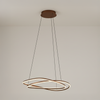 Guntin Rise & Fall LED Pendant with Remote Control in Bronze