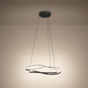 Guntin Rise & Fall LED Pendant with Remote Control in Dark Grey