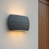 Carmen IP65 Up and Down LED Wall Light in Graphite