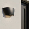 Ibiza Coastal IP65 Resin LED Up and Down Wall Light in Black