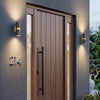 Hampton IP54 Exterior Up and Down Wall Light in Black