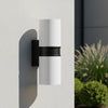 Hampton IP54 Exterior Up and Down Wall Light in White