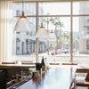 Royale Single Drop LED Pendant in Chrome with Clear Decorative Glass