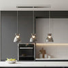 Royale Triple Drop LED Linear Pendant in Chrome with Smoked Decorative Glass