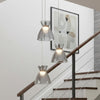 Royale Triple Drop LED Cluster Pendant in Chrome with Smoked Decorative Glass