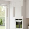 Max Slim Single Drop Pendant in White