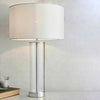 Lessina Touch Table Lamp with Clear Glass and Bright Nickel Base