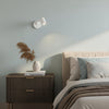 Ascoli Swing Arm Switched Spotlight Wall Light in Textured White