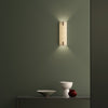 Elba 400 Wall Light in Putty Fabric with Bronze Detail