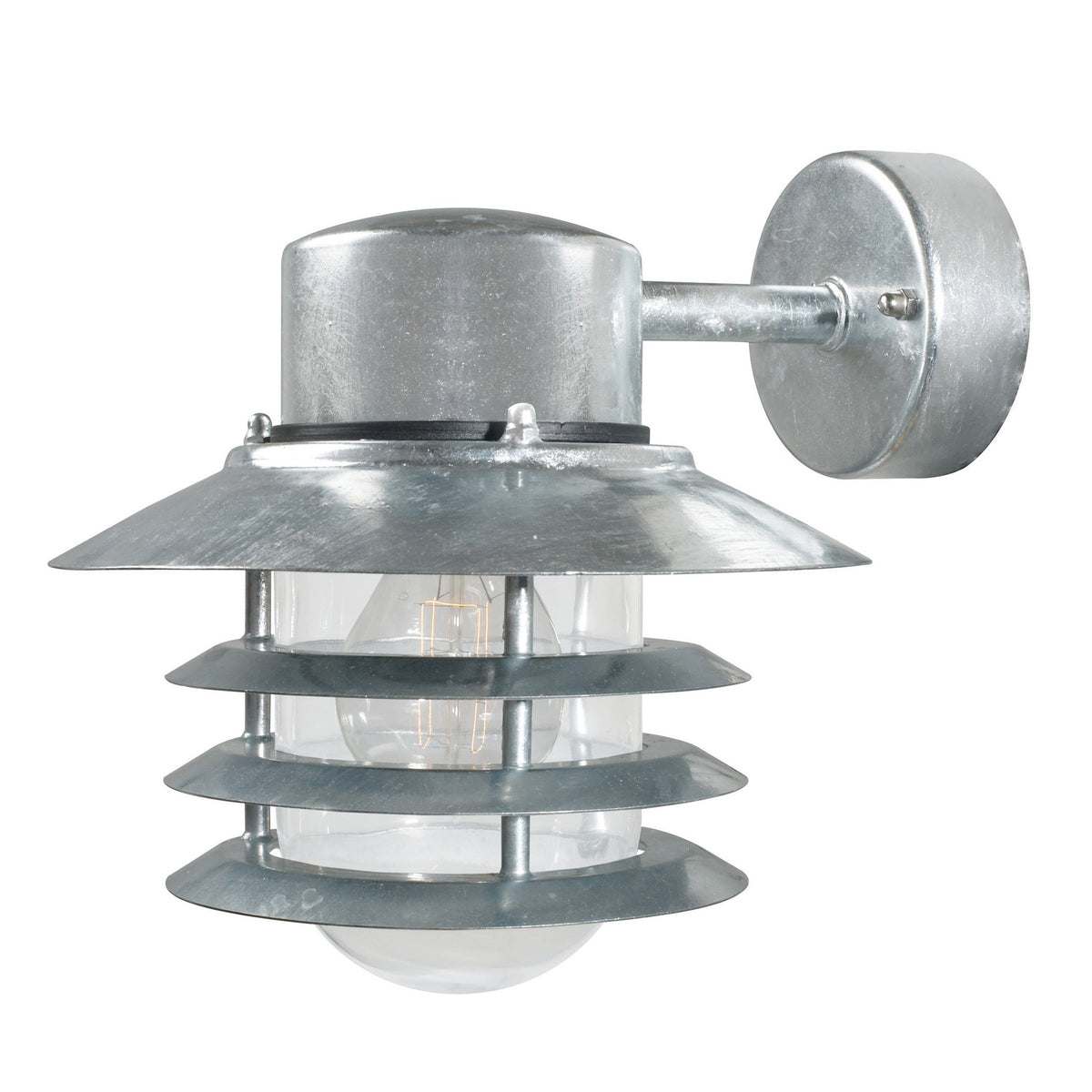 Vejers Coastal IP54 Down Galvanized Wall Light