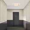 Elba Round 600 Shade in White with Bronze Detail