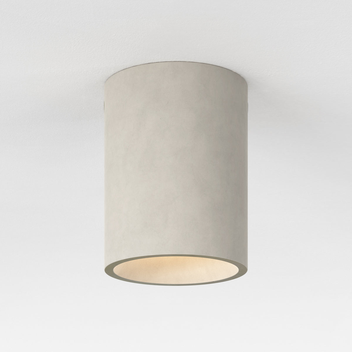 Kos Surface Mounted Coastal Round Downlight in Matt Concrete
