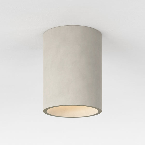 Kos Surface Mounted Coastal Round Downlight in Matt Concrete