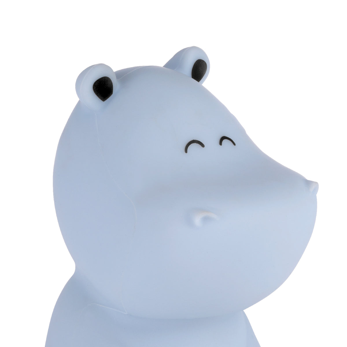 Castellino LED-RGBW Blue Hippo USB Chargeable Childrens Night Light