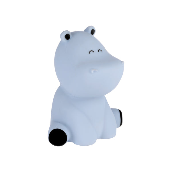 Castellino LED-RGBW Blue Hippo USB Chargeable Childrens Night Light