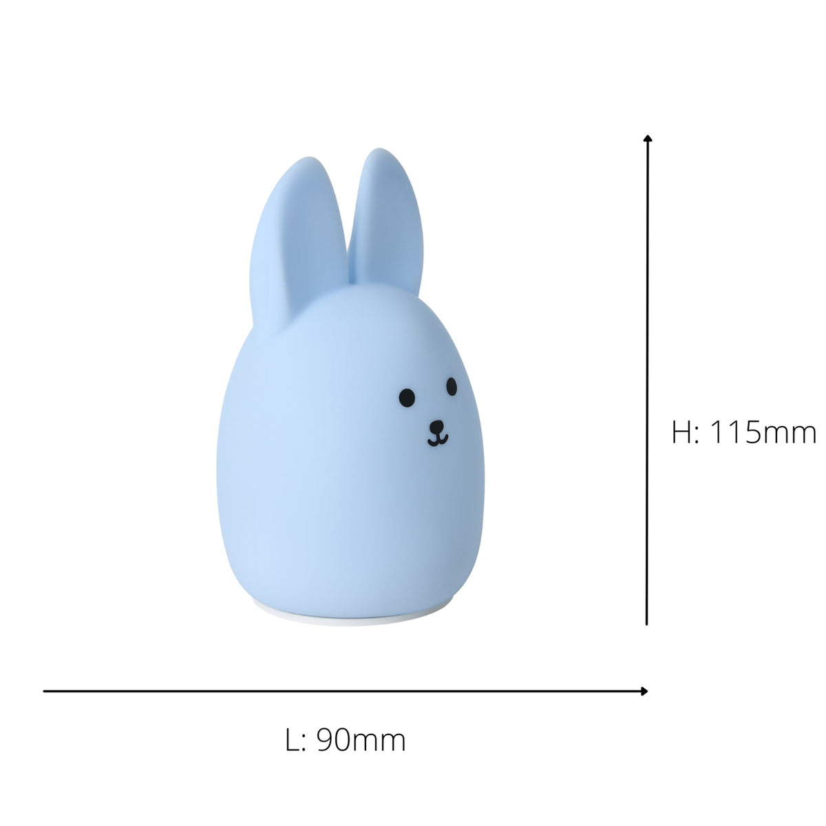 Castellino LED-RGBW Blue Rabbit USB Chargeable Childrens Night Light