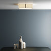 Elba Square 500 Shade in Putty with Bronze Detail