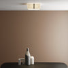 Elba Square 350 Shade in Putty with Bronze Detail