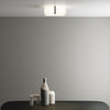 Elba Square 350 Shade in White with Bronze Detail