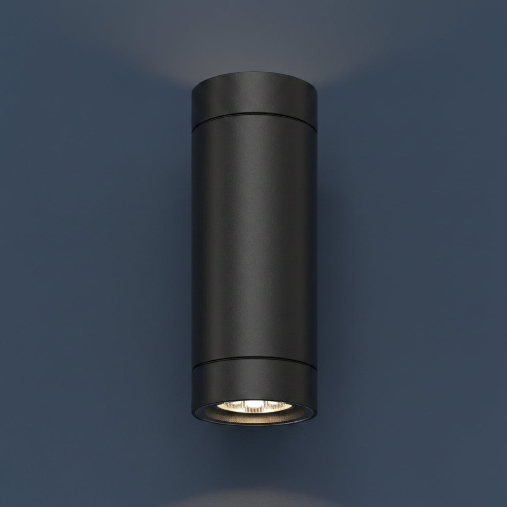 Dartmouth Twin LED IP54 Exterior Wall Light in Black