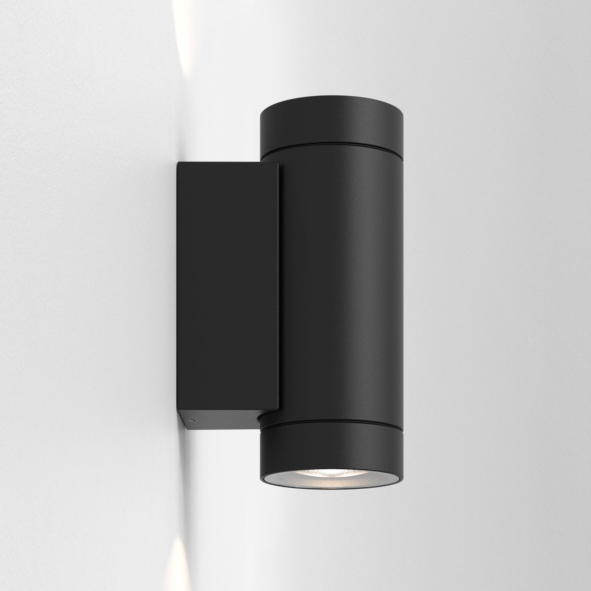 Dartmouth Twin LED IP54 Exterior Wall Light in Black