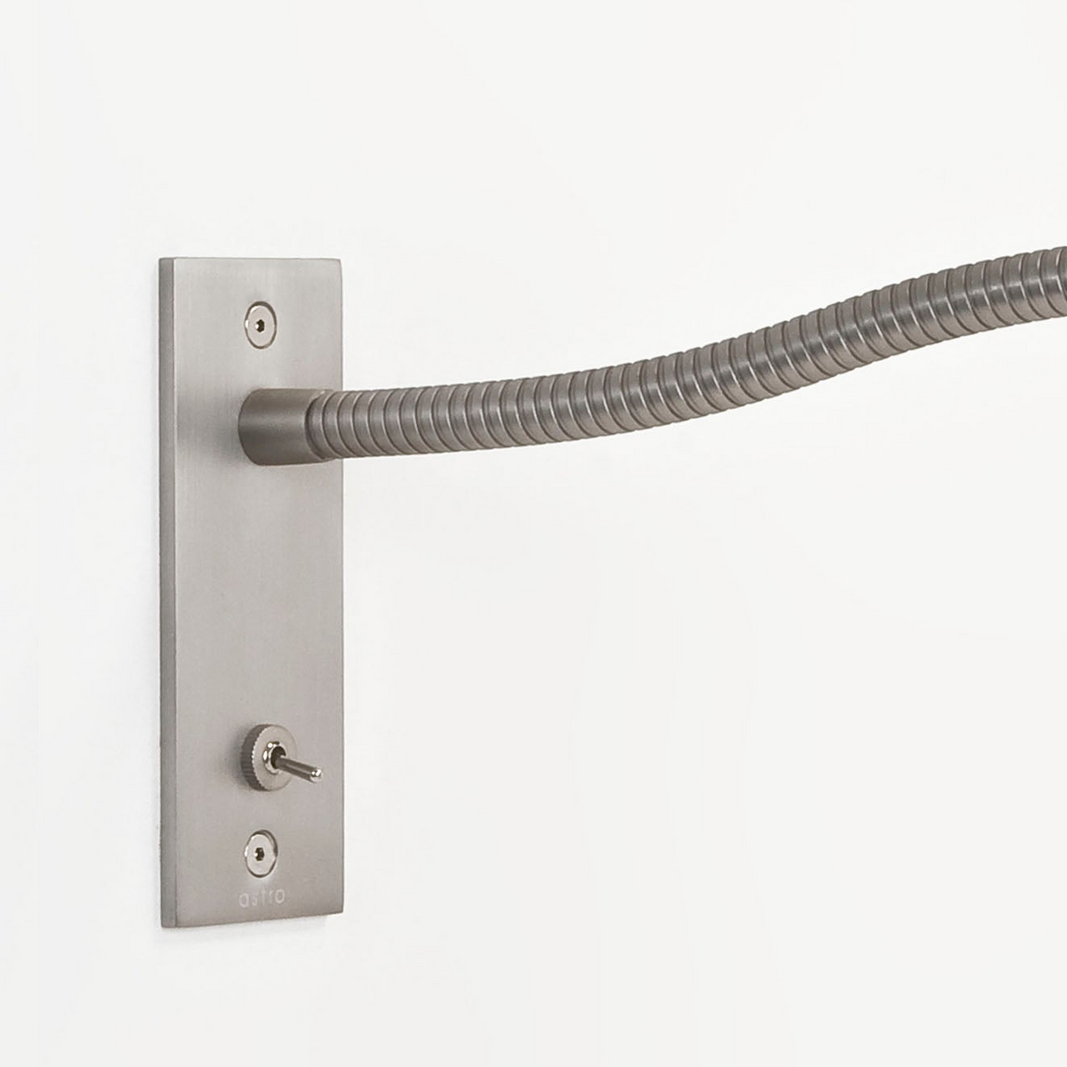 Leo Switched LED Recessed Reading Wall Light in Matt Nickel