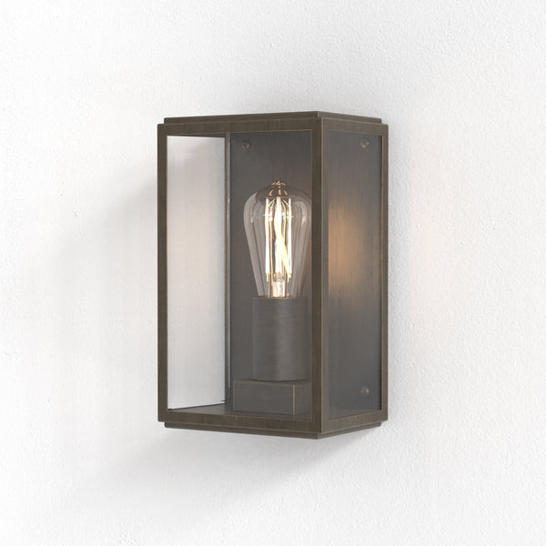 Homefield 160 Exterior IP44 Wall Light in Bronze