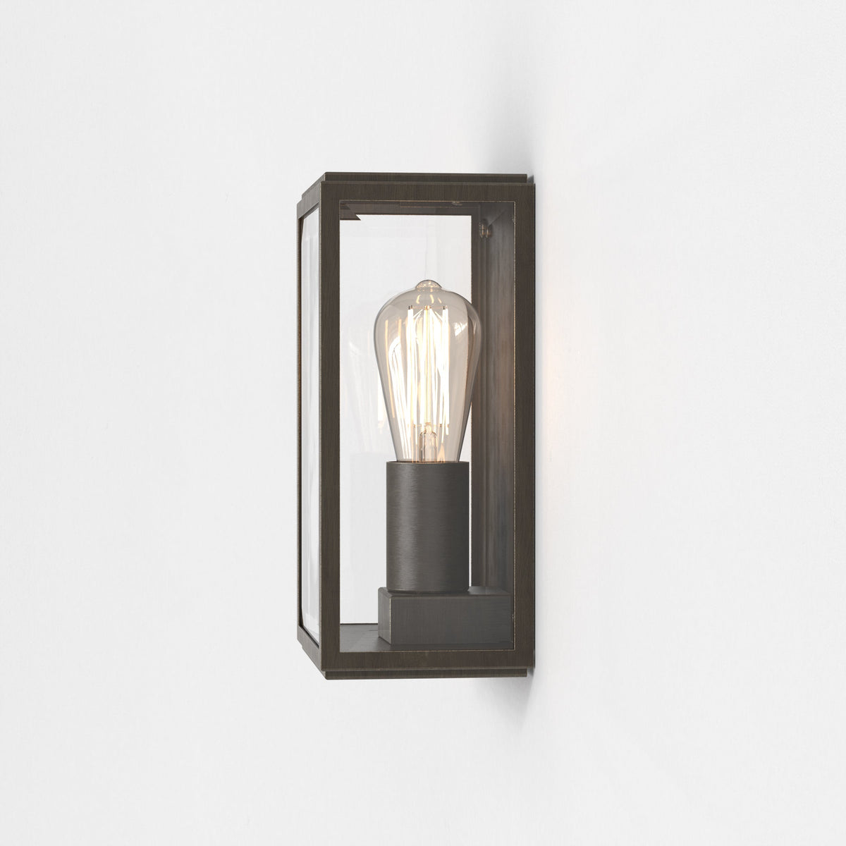 Homefield 160 Exterior IP44 Wall Light in Bronze