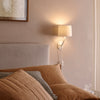 Arbor Plug In Switched Wall Light and Shade in Matt White