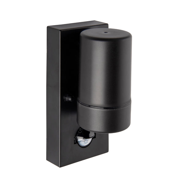 Icarus PIR Down Wall Light IP44 in Black