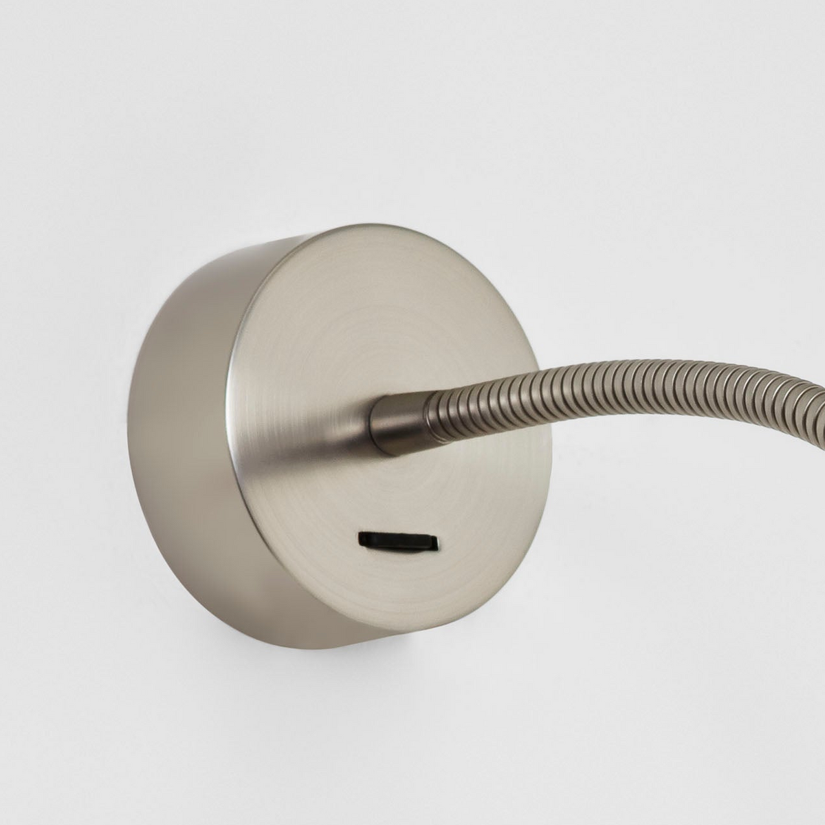 Fosso Switched LED Reading Wall Light in Matt Nickel