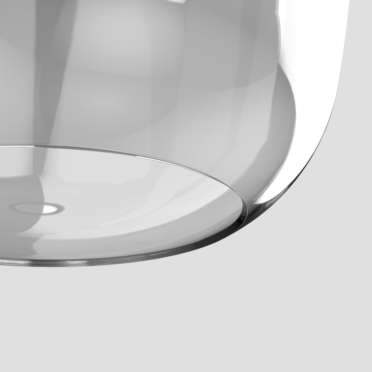 Curve Glass 285 Shade in Clear Glass