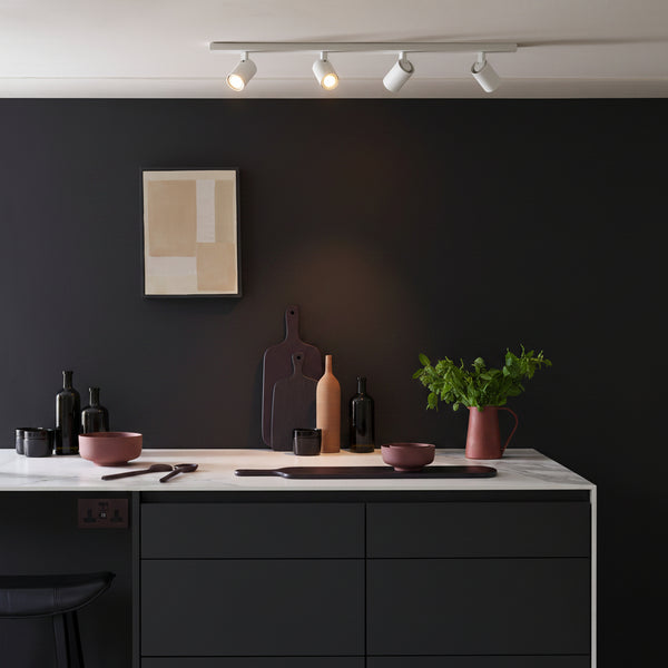 Ascoli Four Light Bar Spotlight in Textured White