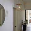 Homefield 240 Pendant in Natural Brass