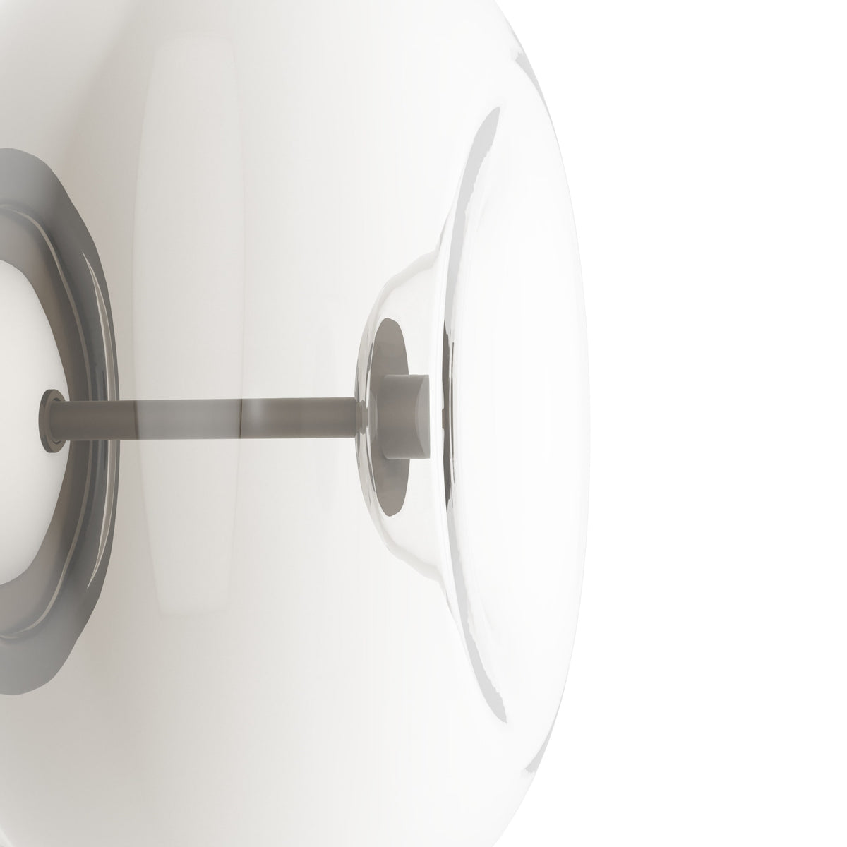 Optica 1 CCT LED Wall or Ceiling Light in Bronze with Brown Transparent Glass