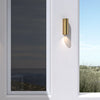 Ava 200 Coastal Wall Light in Brushed Brass