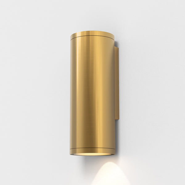 Ava 200 Coastal Wall Light in Brushed Brass