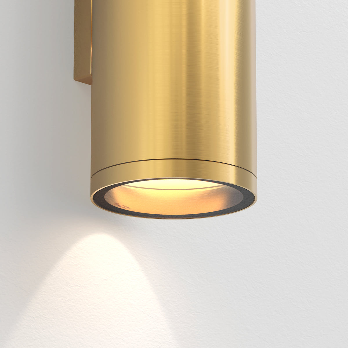 Ava 200 Coastal Wall Light in Brushed Brass