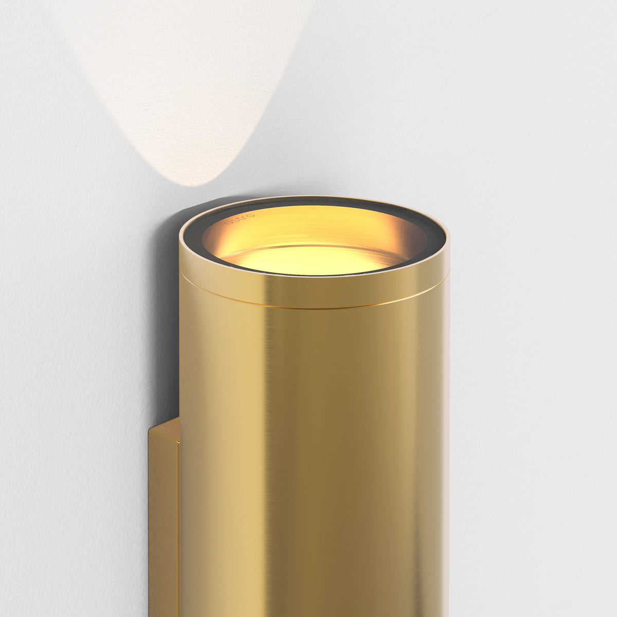 Ava 300 Coastal Up & Down Wall Light in Brushed Brass