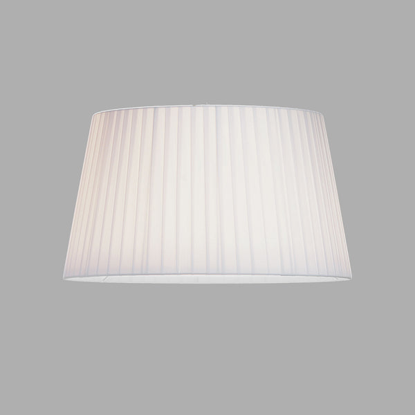 White pleated lampshade