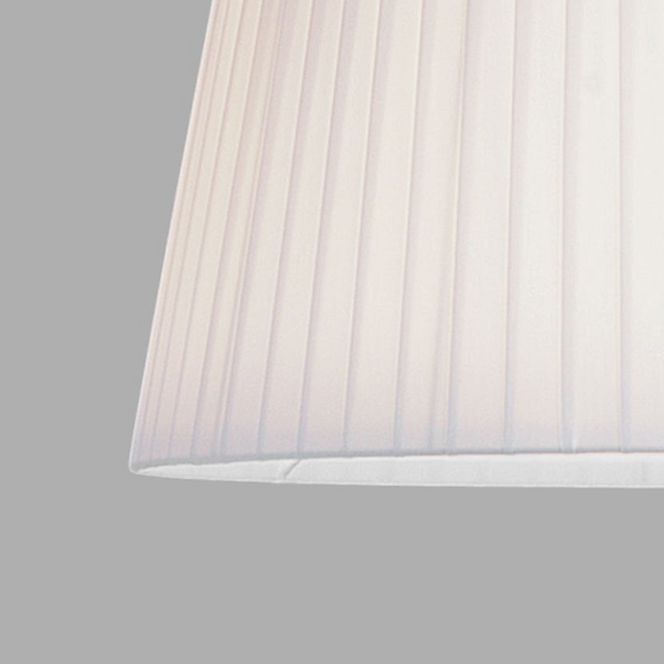 White pleated lampshade
