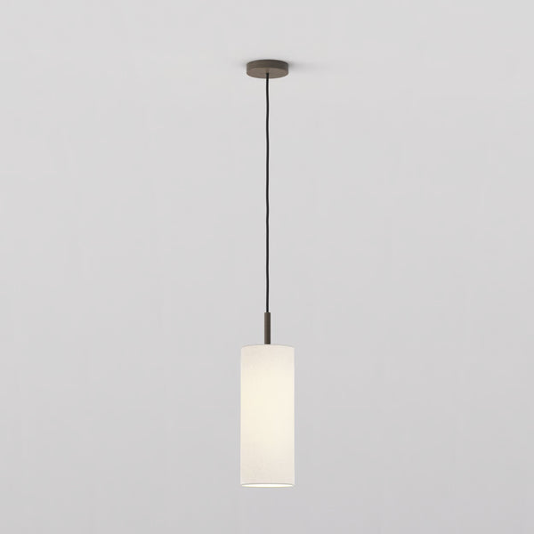 Pendant in Bronze with Tube 135 Pendant Shade in White
