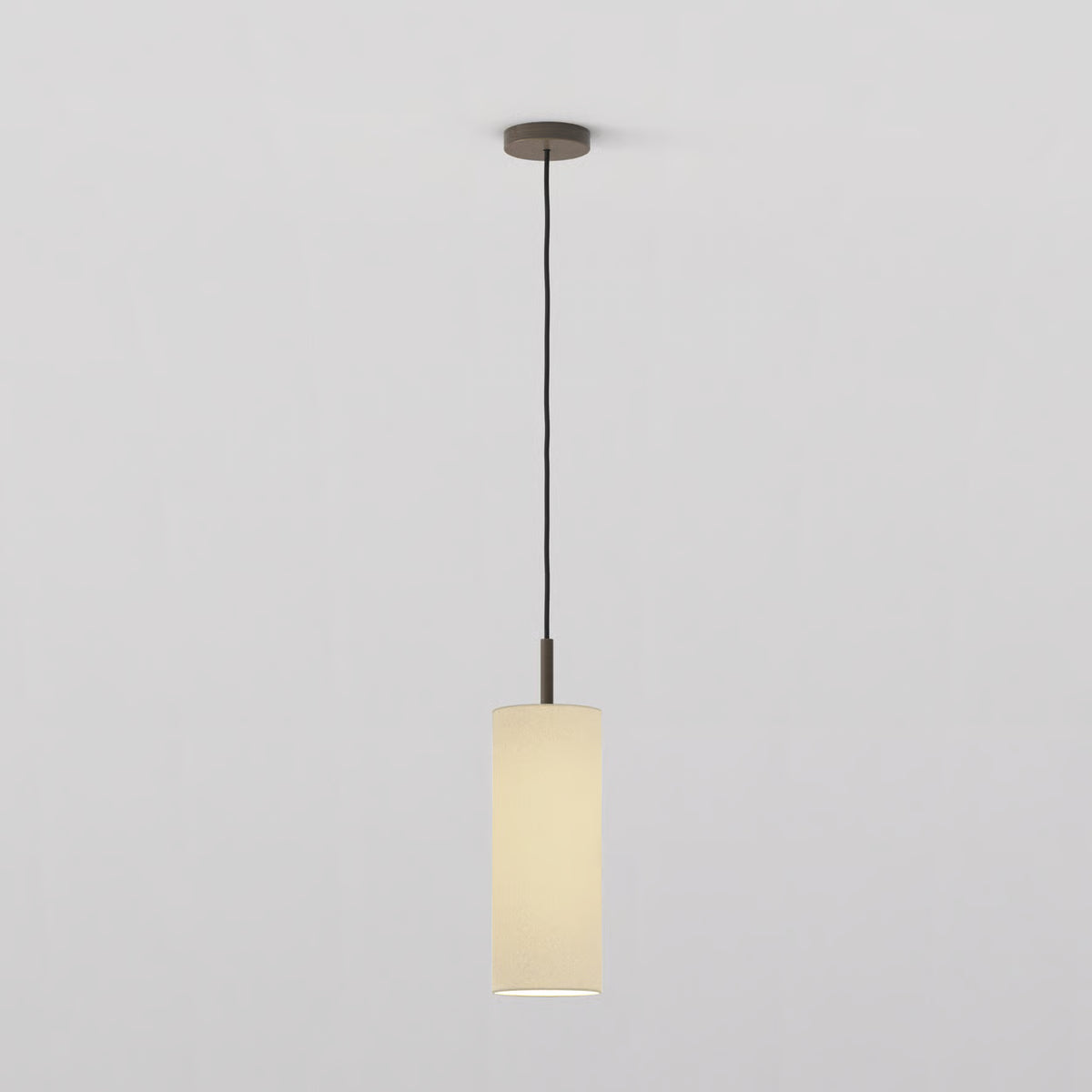 Pendant in Bronze with Tube 135 Pendant Shade in Putty