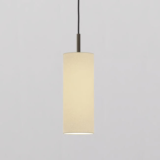 Pendant in Bronze with Tube 135 Pendant Shade in Putty